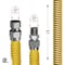Flextron Gas Line Hose 1'' O.D.x36'' Len 3/4" FIPx3/4" MIP Fittings Yellow Coated Stainless Steel Flexible FTGC-YC34-36P - alternate 4